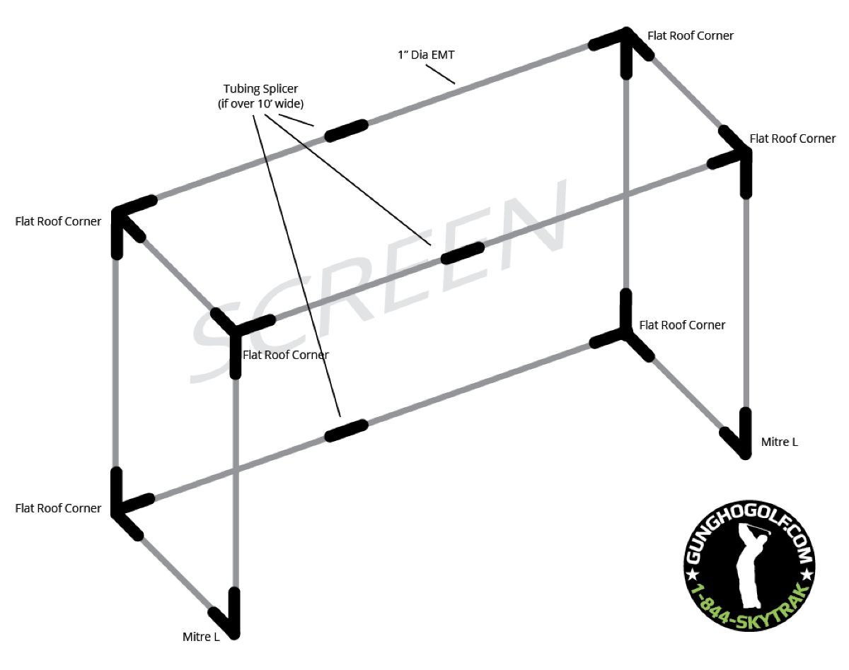 HOW TO BUILD YOUR OWN DIY IMPACT SCREEN ENCLOSURE FOR YOUR GOLF SIMULA